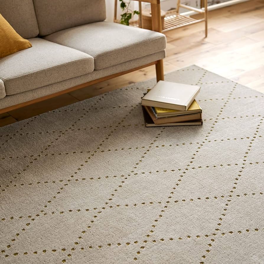 Amazon｜スミノエ(Suminoe) ラグ ベージュ 円形 150×150cm